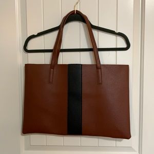 Vince Camuto. Pebbled Vegan Leather Shoulder bag.  Career bag.